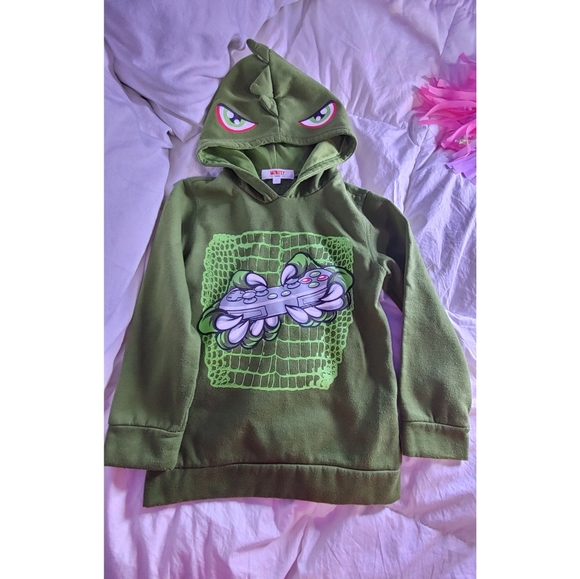 Dino Gamer Hoodie - Picture 1 of 2